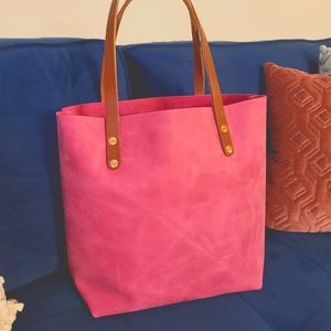 KMM & Co Pink leather tote
